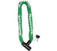Master lock chaine en acier serrure à clé intégrée vert 90 cm G