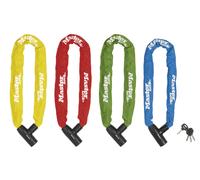 MASTER LOCK Chane en acier cment d'une longueur de 90 cm x 8 mm de diamtre avec serrure intgre ssortiment de couleurs