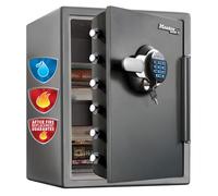 Coffre fort ignifugé 2h et étanche résistant à l'eau - Format XL avec double verrouillage MASTERLOCK - LTW205GYC