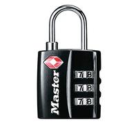 Master Lock Cadenas à combinaison 4680EURDBLK TSA Noir 5,5 x 3 x 2,6 cm