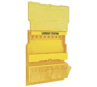 Master Lock Deluxe Valve et électrique station de débordement, Unfilled, jaune, 1