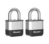 Master Lock Elite Cadenas À Goupille Laminée 52mm Anse 25mm Lot De 2 MLKPK5T