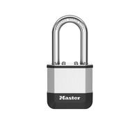 Master Lock Elite¿ Cadenas innovant nouvelle génération, en acier laminé haute résistance de 45 mm - anse en acier au bore trempé de 38 mm - 2 clés