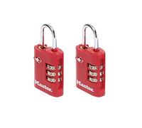 Master Lock Lot de 2 Cadenas à combinaison pour bagage et valise, cadenas agréé TSA (norme des douanes USA) multicolore RY92815