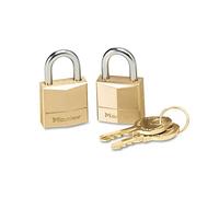 Master Lock Lot de 2 cadenas en laiton 120 dents solides 3/4"
