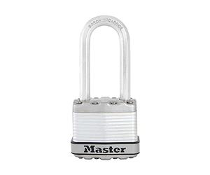 Master Lock M1XKADLHCCSEN Cadenas en acier laminé Magnum de 4,5 cm de large, diamètre de 1,6 cm, dégagement de manille de 5,1 cm, manille de 5,1 cm