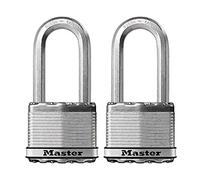Master Lock Cadenas d'extérieur M5XTLH Magnum – Lot de 2 robustes, clés identiques