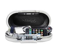 MASTER LOCK Mini Travel Safe Safe with Cable [White] 5900EURD - Secure your belongings while travelling