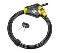 Master Lock mixte adulte Câble antivol ajustable (Longueur ajustable de 30 cm à 4,5 m) (Solution Brevetée Python), Noir, 4,5 m