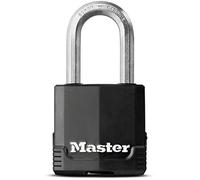Master Lock Mixte Cadenas d’extérieur de haute sécurité à anse longue n acier laminé avec revêtement anti rouille, Acier, 5,8 cm x 4,9 cm x 2,7 cm