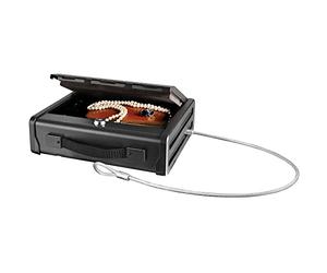 Master Lock Petit Coffre-fort à Clef avec Câble, Idéal pour chéquiers, argent liquide, bijoux, passeports, etc.