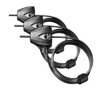 Master Lock Python Câble de Verrouillage Ajustable Noir 180 cm (Lot de 3)