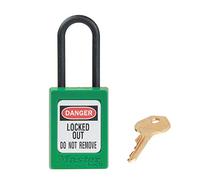 Master Lock S32GRN Cadenas de Consignation en Thermoplastique Diélectrique pour Installations Electriques, Vert, Anse 3,8 x 1,6 cm