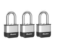 Master Lock Serrure Cadenas Laminé Elite 52mm Manille 38mm Lot de 3 MLKPK5TRILF
