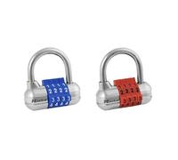 Master Lock Set Your Own 1523EC2 Lot de 2 cadenas à combinaison avec code pour sécuriser les objets de valeur d'intérieur, la couleur peut varier