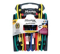 Master Lock - Tendeur - Set rangement 10 pièces - Crochet Inverse mixte adulte - Vert/Jaune/Rouge/Bleu - 25 x 45 x 60 x 80 x 100 cm, 25 x 45 x 60 x 80 x 100 cm