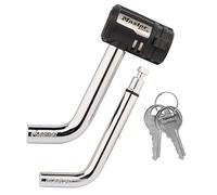 Master Lock Verrou d’attelage, 1,27 cm et 1,5 cm Verrou d’attelage de remorque à tête pivotante résistant aux intempéries, avec clés pour protéger les remorques, camping-cars, 2866DAT.