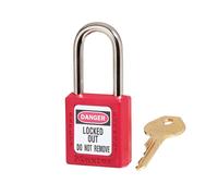 Master Lock Verrouillage Cadenas - 38mm Corps & 6mm Acier Trempé Anse MLKS410RED