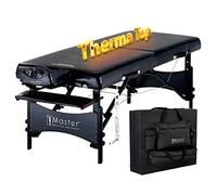 Master Massage 76 cm Galaxy Mobile Chaise de Massage ThermaTop avec système de Chauffage intégré Pliable et de Massage, Banc de Massage, Chaise de Maquillage, Portable, lit en Bois, Sac de Transport