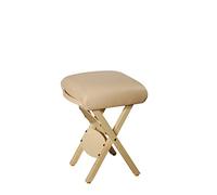 Master Massage America Tabouret de travail pliant pour table de massage Crème D00193EU