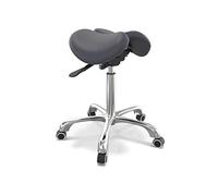 Master Massage Berkeley Tabouret pivotant ergonomique en forme de selle pour dentiste Bleu roi