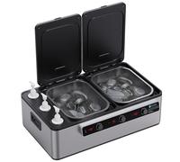 Master Massage Chauffage électrique professionnel 2 en 1 avec 3 bouteilles d'huile de massage, lotion et gel Chauffe-huile de massage numérique pour thérapie de massage