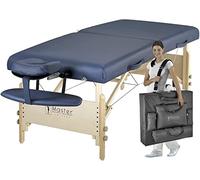 Master Massage Coronado Table de massage portable professionnelle avec matelas en mousse Bleu roi 70 cm x 7,6 cm d'épaisseur