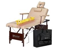 Master Massage Del Ray Salon Therma Top Table de Massage Mobile Pliable et chauffante Dossier réglable en continu