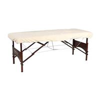 Master Massage Drap en flanelle pour chaise longue de massage Beauté Salon Taille universelle Couleur naturelle 100% coton