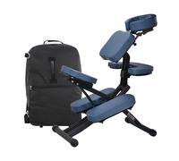 Master Massage Equipment Massage Rio 10114A Chaise de Massage Professionnelle Pliante Mobile en Aluminium réglable et légère avec Mallette de Transport Bleu Roi