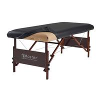 Master Massage Housse de protection rectangulaire universelle en similicuir PU ultra durable pour table de massage Noir