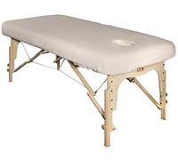 Master Massage Housse de table en coton avec trou pour table de massage Crème