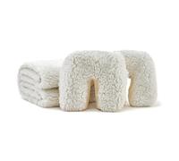 Master Massage Lot de 2 housses de coussin ultra polaire pour tables de massage moelleuses avec 2 housses de coussin pour le visage