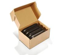 Master Massage Lot de pierres ovales en basalte 15 x 8,5 x 2,7 cm