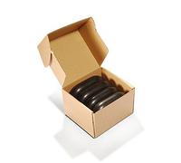Master Massage Lot de 4 pierres de massage ovales extra larges en basalte 11,4 x 7,6 x 2,8 cm