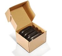 Master Massage Lot de 4 pierres ovales XL en basalte