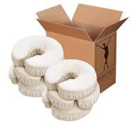 Master Massage Lot de 6 housses de coussin pour table de massage, blanc