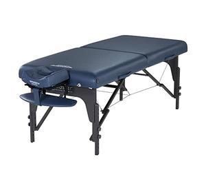 Master Massage Monclair Table de massage mobile Reiki pliable en bois 71 cm Bleu roi Bleu roi