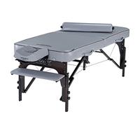 Master Massage Montour LX Table de Massage Portable Pliable en Bois Massif et Sac de Transport Gris Pigeon 76 cm