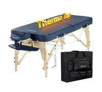 Master Massage Phoenix Chaise de Massage Pliable et Pliable ThermaTop avec système de Chauffage intégré Lit de Massage en Bois et Tables de Transport Bleu Roi 71 cm