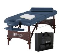 Master Massage Roma II Table de massage portable avec traversin et housses de coussin jetables Bleu roi 76 cm