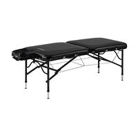 Master Massage StratoMaster LX Table de massage portable ultra légère en aluminium 76,2 cm - Lit de tatouage - Tables de cils - Noir
