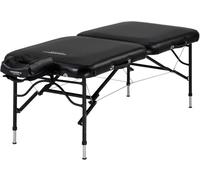 Master Massage StratoMaster Table Ultra légère en Aluminium Noir Largeur 76 cm
