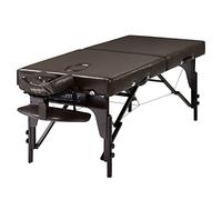 Master Massage Supreme Table de Massage Mobile Pliable 79 cm - Table de Massage Portable - Pieds en Bois - Sac de Transport - Marron