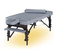 Master Massage Table de Massage, Bois, Gris Tourterelle, 70 x 200 cm