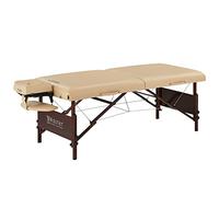 Master Massage Table de massage portable Del Ray Pro 76,2 cm, couleur sable, luxueuse avec coussin en mousse de 7,6 cm d'épaisseur