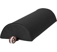Master Massage Tables - Grand traversin demi-rond de 23 cm, coussin demi-lune pour table de massage, coussin de massage semi-rond avec 100% cuir synthétique, durable et doux, 22 cm x 66 cm - Noir