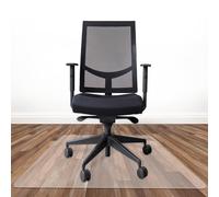 Master of Boards Mob Tapis de protection de sol, résistant aux rayures, antidérapant, blanc laiteux, pour chaise de bureau, stratifié, parquet, sols durs (114 x 150 cm)