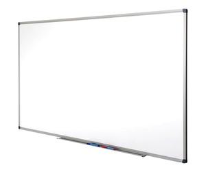 Master of Boards | Tableau Blanc magnétique avec Cadre en Aluminium et Porte-marqueurs | Effaçable à Sec | Idéal pour Un Usage Professionnel ou privé à la Maison | Blanc, 90 cm x 60 cm