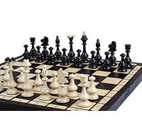 Master of Chess Échiquier en bois "OUTLANDER" 46 cm - Fait à la main grand échiquier portable - Jeu d'échecs pliable pour enfants et adultes - Aspect mince et digne